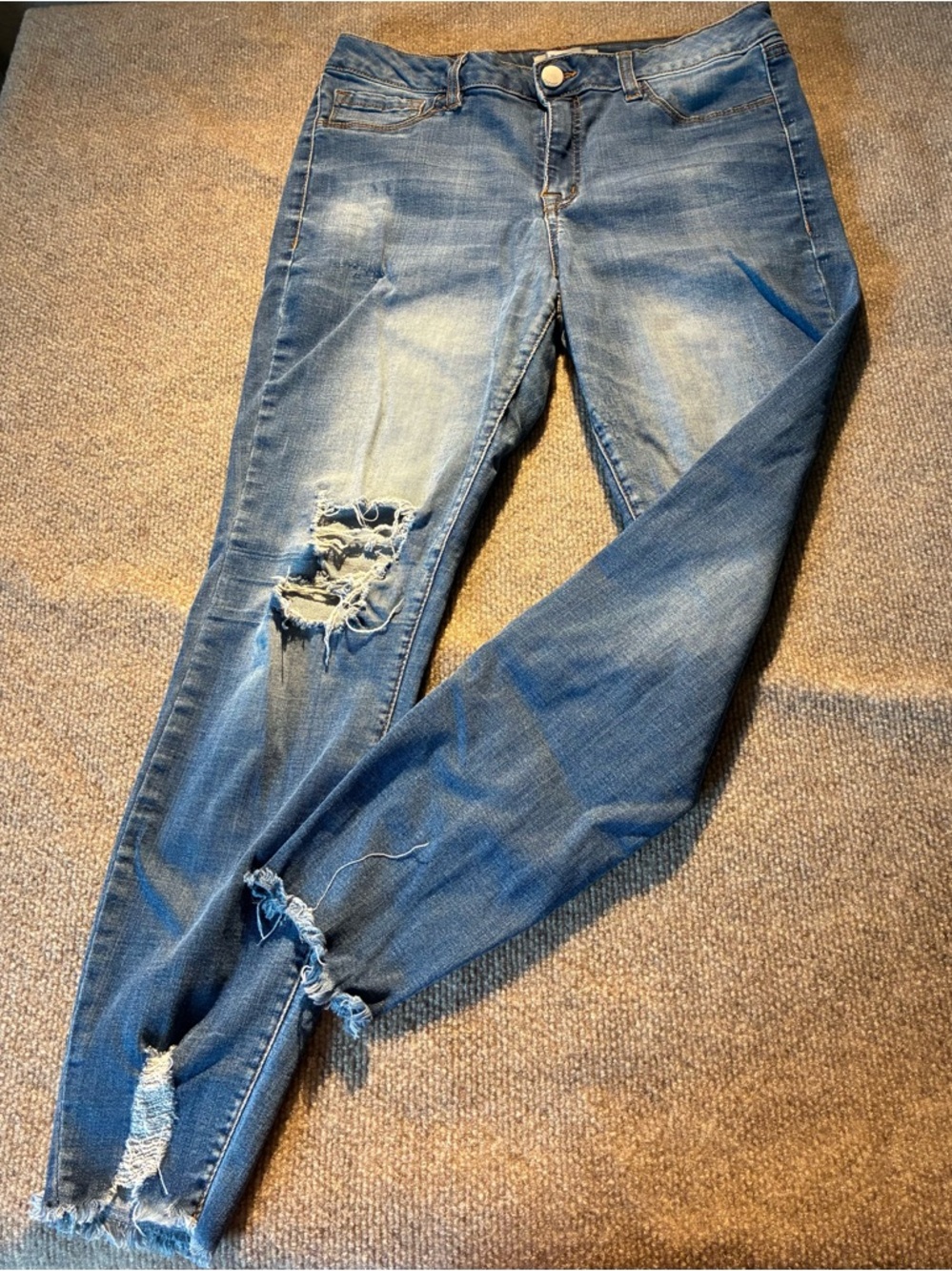 Refuge Denim Distressed Skinny Jeans